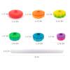 LBAIBB (1 PCS Spinning Stacking Toy,Spin Toy for Toddlers 1-3,Sensory Toys for Toddlers 1-3,Rainbow Spin Tower,Autism Spin Stack Toys,Suitable for Gifts for Boys and Girl view 2