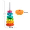 LBAIBB (1 PCS Spinning Stacking Toy,Spin Toy for Toddlers 1-3,Sensory Toys for Toddlers 1-3,Rainbow Spin Tower,Autism Spin Stack Toys,Suitable for Gifts for Boys and Girl view 3