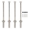 RCAWD CVD Driveshaft 124mm for ARRMA 6S, 1/8 Typhon 6S, Typhon Roller & 1/7 Infraction 6S, Limitless Roller & Felony 6S Upgrades Parts, #45 Steel Drive shafts Hop Ups for #AR220030#ARAC3984 Silver view 1
