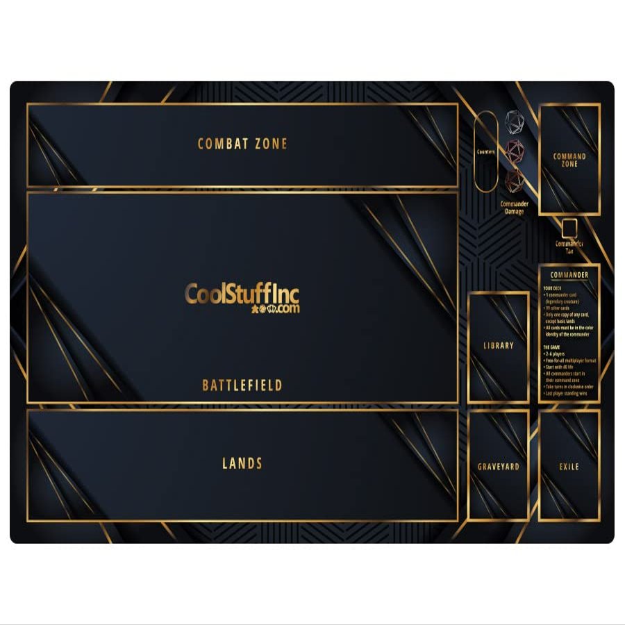 CoolStuffInc Magic: The Gathering Player Play Mat (Commander), Multicoloured