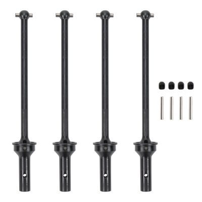 RCAWD CVD Driveshaft 124mm for ARRMA 6S, 1/7 Infraction 6S, Limitless Roller & 1/8 Typhon 6S, Typhon Roller & Felony 6S Upgrades Parts, #45 Steel Drive shafts Hop Ups for #AR220030#ARAC3984 Black