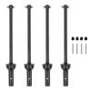RCAWD CVD Driveshaft 124mm for ARRMA 6S, 1/7 Infraction 6S, Limitless Roller & 1/8 Typhon 6S, Typhon Roller & Felony 6S Upgrades Parts, #45 Steel Drive shafts Hop Ups for #AR220030#ARAC3984 Black view 1