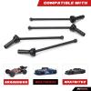 RCAWD CVD Driveshaft 124mm for ARRMA 6S, 1/7 Infraction 6S, Limitless Roller & 1/8 Typhon 6S, Typhon Roller & Felony 6S Upgrades Parts, #45 Steel Drive shafts Hop Ups for #AR220030#ARAC3984 Black view 2