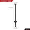 RCAWD CVD Driveshaft 124mm for ARRMA 6S, 1/7 Infraction 6S, Limitless Roller & 1/8 Typhon 6S, Typhon Roller & Felony 6S Upgrades Parts, #45 Steel Drive shafts Hop Ups for #AR220030#ARAC3984 Black view 3