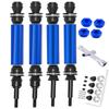 Drive Shaft CVD Upgrades Part for 1/10 Slash 4x4 VXL Platinum Ultimate,Rustler VXL 4X4,Stampede VXL 4X4,Hoss VXL,ARRCat 4pcs Front & Rear RC Hop-Ups Parts with Wrench,Navy Blue(More Power) view 1
