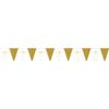Amscan 9915640 Botanical Celebration Plastic Bunting, Decorations, Gold view 1