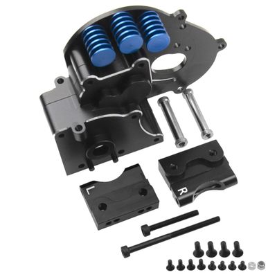 ShareGoo Aluminum Transmission Case Gearbox Housing w/Motor Plate Upgrade Parts #3691 Compatible with 1/10 Traxxas Slash 2WD Stampede VXL Rustler VXL Bandit RC Car