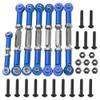 7PCS ShareGoo Adjustable Turnbuckles Camber Links Steering Linkage Rod Ends Sets Compatible with Traxxas Slash 4X4 / 2WD 1/10 RC Car Upgrade Parts (Blue) view 1