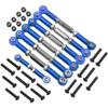 7PCS ShareGoo Adjustable Turnbuckles Camber Links Steering Linkage Rod Ends Sets Compatible with Traxxas Slash 4X4 / 2WD 1/10 RC Car Upgrade Parts (Blue) view 2