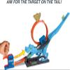 Hot Wheels City Track Set with 1 Toy Car, Race Through a Giant Loop to Defeat a Big Dinosaur, T-Rex Loop Stunt and Race Playset view 3