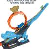 Hot Wheels City Track Set with 1 Toy Car, Race Through a Giant Loop to Defeat a Big Dinosaur, T-Rex Loop Stunt and Race Playset view 4
