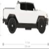 Hot Wheels 1:64 Scale RC Toy Car, Remote-Control Hummer EV for On & Off Track Racing with USB Cable for Recharging view 3