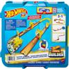 Hot Wheels Toy Car Track Set, Track Builder Playset Lightning Boost Pack & 1:64 Scale Vehicle, 12 Component Parts in Modular Storage Container view 1