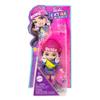 Barbie Extra Mini Minis Doll with Brunette Hair, Alien Sweater Dress & Peace Sign-Themed Accessories & Stand, 3.25-inch view 3
