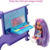 Barbie Extra Mini Minis Doll & Toy Vehicle Playset, Expandable Tour Bus with 3.25-inch Small Doll, Clothes & Accessories view 2
