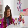 Barbie Extra Minis Doll & Accessories with Red & Black Hair Wearing Flame-Print Dress & Moto Jacket, 5.5-inch view 2