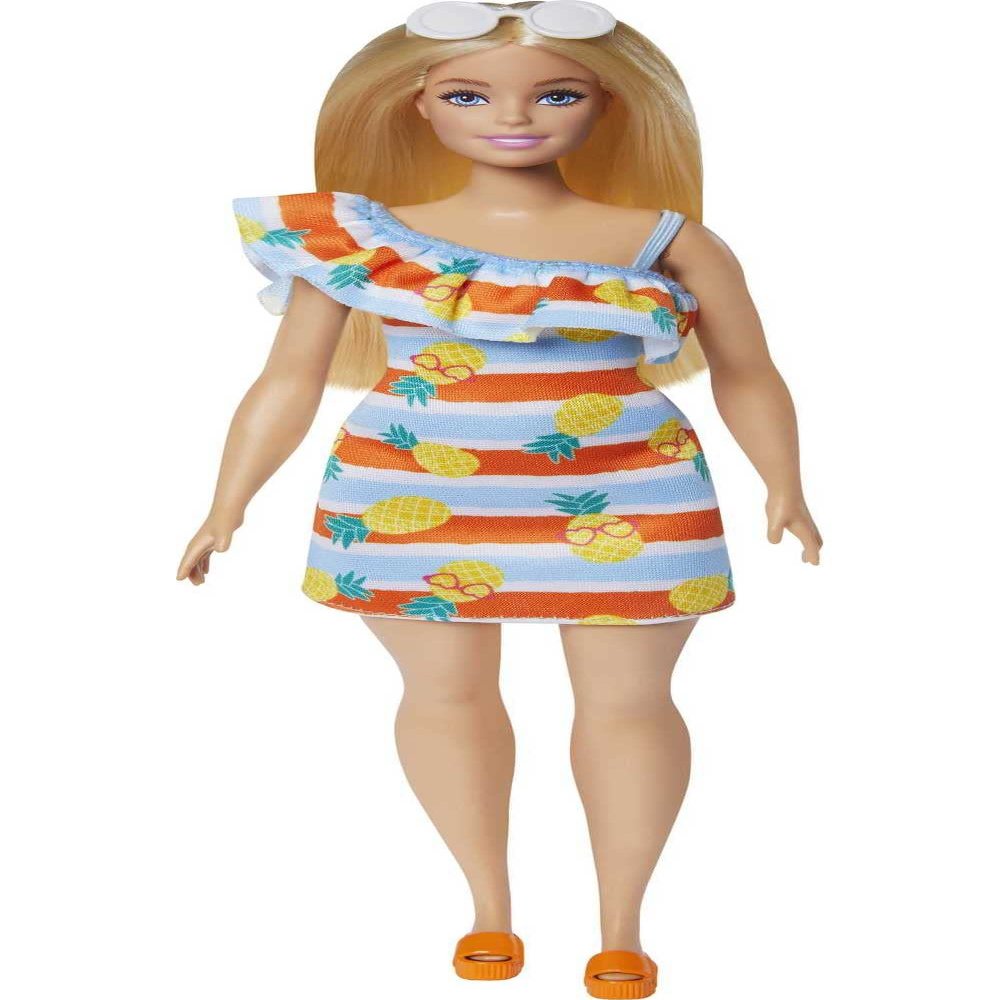 Barbie Loves the Ocean Doll with Blonde Hair Wearing Floral Sundress & Accessories, Fashion Doll & Clothes Made from Recycled Plastics