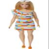 Barbie Loves the Ocean Doll with Blonde Hair Wearing Floral Sundress & Accessories, Fashion Doll & Clothes Made from Recycled Plastics view 1