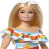 Barbie Loves the Ocean Doll with Blonde Hair Wearing Floral Sundress & Accessories, Fashion Doll & Clothes Made from Recycled Plastics view 2