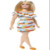 Barbie Loves the Ocean Doll with Blonde Hair Wearing Floral Sundress & Accessories, Fashion Doll & Clothes Made from Recycled Plastics view 3