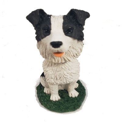 Animal Den Border Collie Dog Bobblehead Figure Statue Gift for Car Dashboard