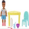 Barbie Skipper Babysitters Inc Small Doll and Accessories Playset with Toddler Boy Doll, Table, Chairs and 4 Food-Themed Pieces view 3