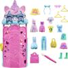Polly Pocket Dolls & Playset, Unicorn Toy with 2 Dolls & 19 Fashion Accessories, Glam It Up Style Studio view 4