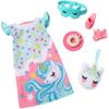 Barbie My First Barbie Clothes, Fashion Pack for 13.5-inch Preschool Dolls, Set with Pajamas,Slippers & Bedtime Accessories view 3