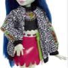 Monster High Ghoulia Yelps Posable Doll (10.3 in) with Blue Hair, Pet and Accessories view 3