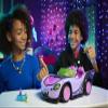 Monster High Toy Car, Ghoul Mobile with Pet and Cooler Accessories, Purple Convertible with Spiderweb Details view 2