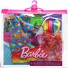 Barbie & Ken Fashions 2-Pack Clothing & Accessories Set, 1 Swimsuit, Sarong & Visor for Barbie Doll & 1 Tropical Shirt, Swimsuit & Shoes for Ken Doll view 2