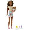Barbie Skipper Babysitters Inc Doll & Accessories Set with Brunette Doll in Flowered Skirt, Baby Doll & 4 Themed Pieces view 1