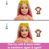 Barbie Cutie Reveal Fashion Doll, Jungle Series Monkey Plush Costume, 10 Surprises Including Mini Pet & Color Change view 3