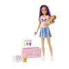 Barbie Skipper Babysitters Inc Crib Toy Playset with Skipper Doll, Baby Doll with Sleepy Eyes, Furniture & Accessories view 1