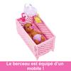 Barbie Skipper Babysitters, Inc. Crib Playset with Doll, Baby Doll with Sleepy Eyes, Furniture & Accessories view 4