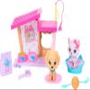 Barbie My First Barbie Accessories, Story Starter Pet Care Pack with Dog House, Puppy & Cat, Sized to Dolls in 13.5-inch Scale view 1