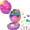 Polly Pocket Compact Playset, Something Sweet Cupcake with 2 Micro Dolls & Accessories, Travel Toys with Surprises view 1