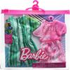 Barbie & Ken Fashions 2-Pack Clothing & Accessories Set, Pink Dream Top & Skirt with Bracelet for Barbie Doll & Striped Romper & Sunglasses for Ken Doll view 2