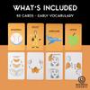 ASL Flash Cards - American Sign Language Flashcards for Beginners, Kids, Babies, Toddlers - Learn How to Sign - Early Learning Study Materials - Classroom and Homeschool Supplies (Early Vocabulary) view 3