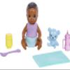 Barbie Dolls and Accessories, Skipper Doll (Two-Tone Hair) with Baby Figure and 5 Accessories, Babysitters Inc. Playset, Multicolor, HJY32 view 2