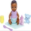 Barbie Dolls and Accessories, Skipper Doll (Two-Tone Hair) with Baby Figure and 5 Accessories, Babysitters Inc. Playset, Multicolor, HJY32 view 4