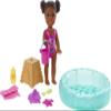 Barbie Skipper Babysitters Inc Small Doll & Accessories Playset with Brunette Doll, Swimming Pool & Water-Themed Pieces view 3