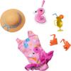 Barbie My First Barbie Clothes, Fashion Pack for 13.5-inch Preschool Dolls, Set withSwimsuit, Flamingo & Beach Accessories view 1