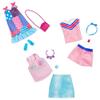 Barbie Complete Look Patchwork Print Dress Fashion Pack view 3