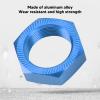 24mm Hex Hub Nut, 4 Pcs Aluminum Alloy Hex Hub Nut Accessories Compatible with ARRMA Outcast Kraton 8s Model Car Accessories (Dark Blue) view 4