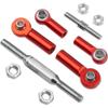 7PCS ShareGoo Adjustable Turnbuckles Camber Links Steering Linkage Rod Ends Sets Compatible with Traxxas Slash 4X4 / 2WD 1/10 RC Car Upgrade Parts (Red) view 3