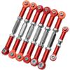 7PCS ShareGoo Adjustable Turnbuckles Camber Links Steering Linkage Rod Ends Sets Compatible with Traxxas Slash 4X4 / 2WD 1/10 RC Car Upgrade Parts (Red) view 4