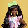 Barbie Rewind Doll & Accessories with Curly Black Hair & 1980s-inspired Slumber Party Outfit, Collectible & Displayable view 2