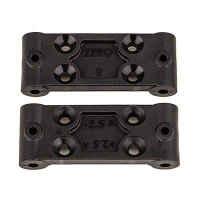 Team Associated RC10B6.4 Front Bulkhead Set, 0deg and 2.5deg, ASC91979