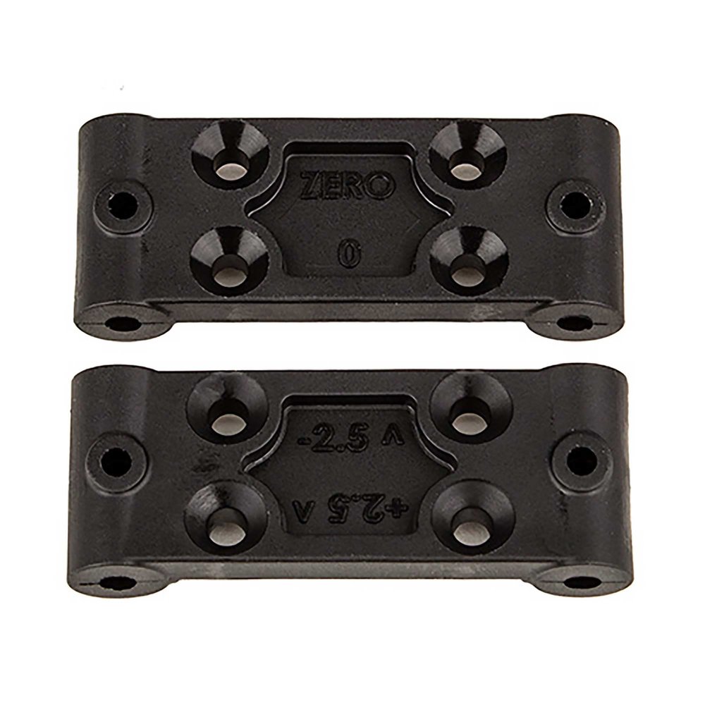 Team Associated RC10B6.4 Front Bulkhead Set, 0deg and 2.5deg, ASC91979